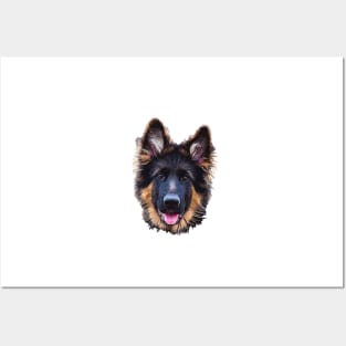 German Shepherd Puppy Dog Posters and Art